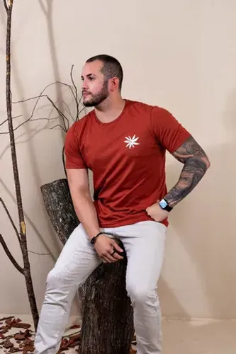 Gola Careca Estampada Algodão 