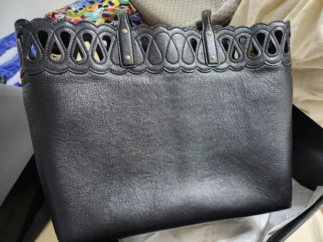 Bolsa em Couro e Piton Victor Hugo grande