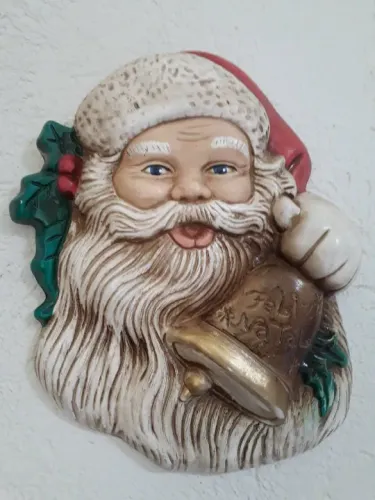 Papai Noel de Natal em Gesso