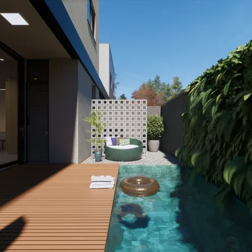 Sobrados na orla 14 3 suítes plenas e piscina individual