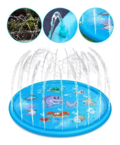 Piscina Esteira Chafariz Splash Pad Inflável 1Mt