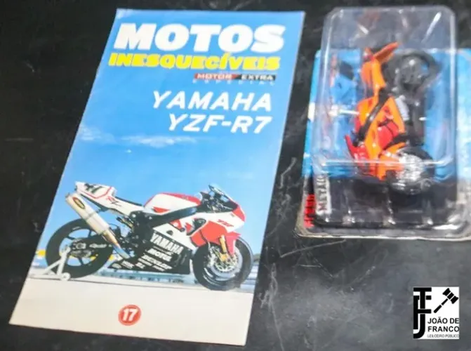 Motos Inesquecíveis Yamaha Yzf-r7 1/18 (lacrado) + Fascículo