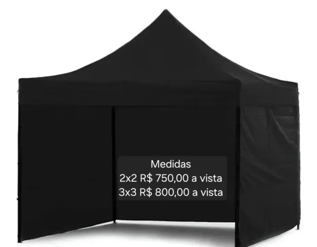 Tenda Gazebo articulado sanfonado ferro galvanizado