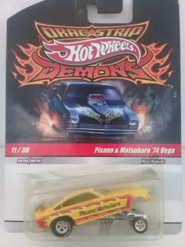 Lote com 05 Hot Wheels Drag Strip Demons