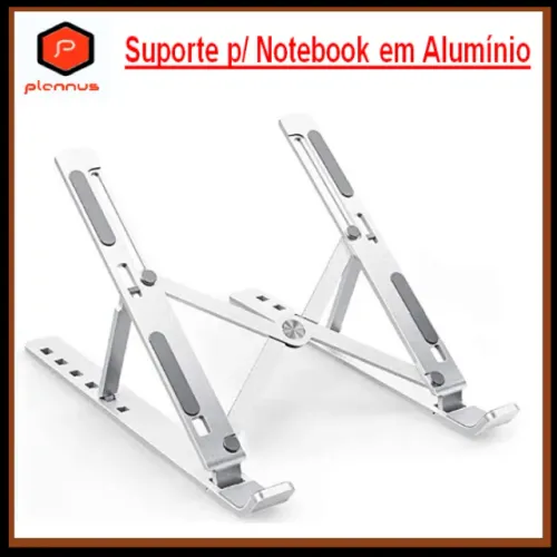 Suporte Notebook Dobrável Ergonômico Ajustável em Alumínio Tablet (z160)