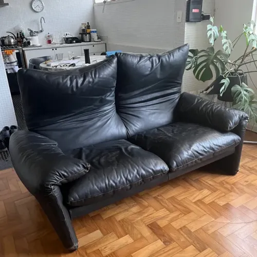 Sofá Maralunga de Vico Magistretti para Cassina