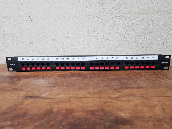 Patch Panel Furukawa Cat6 24 portas