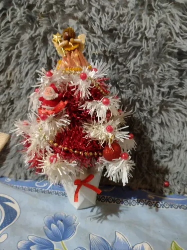 Árvores de natal de mesa.