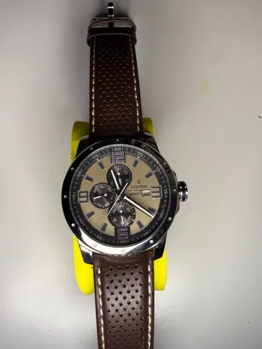 Relógio Festina Masculino Couro Marrom