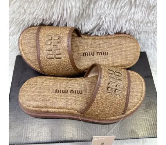 Chinelo Slide Miu Miu 36