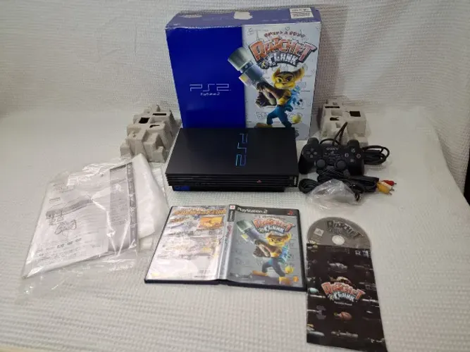 PLAYSTATION 2 FAT CAIXA RATCHET CLANK CIB