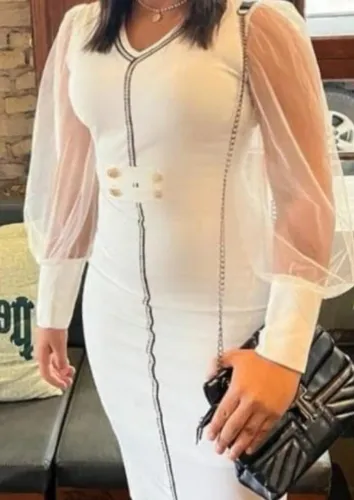 Vestido MIDI off white