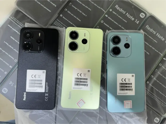 Celular Redmi Note 14 4G 256Gb 08Gb RAM Novo Lacrado Global Entrega Grátis 