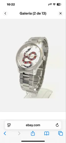 Relógio  GUCCI YA1264076 prata quartzo