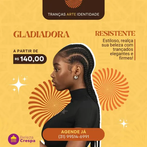 Tranças Gladiadora a partir de R$140,00