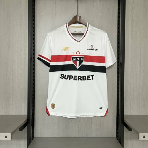 Camisa São Paulo I 25/26 Masculina Com Patrocínio