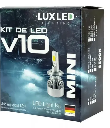Lâmpadas led mini V10 super led 20000 Lumêns  6500k 9005 H10 HB3   880/881 9003