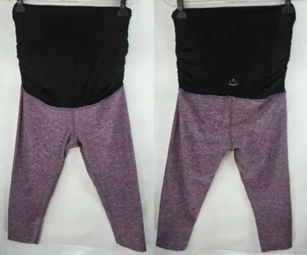 Calça Yoga gestante tamanho M preta e lilás super confortável. 