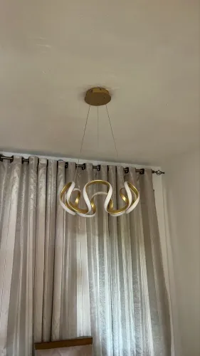 Lustre luxo grande com 3 cores de led! valor 350reais zapn *51