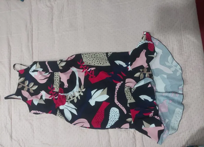 Vestido midi estampado floral