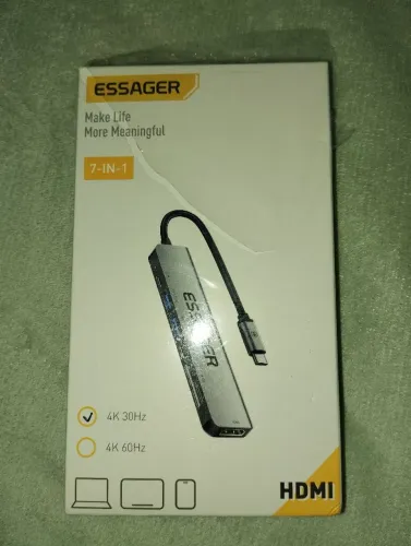 Adaptador USB-C 7 em 1 Essager 4K 30/60Hz HDMI