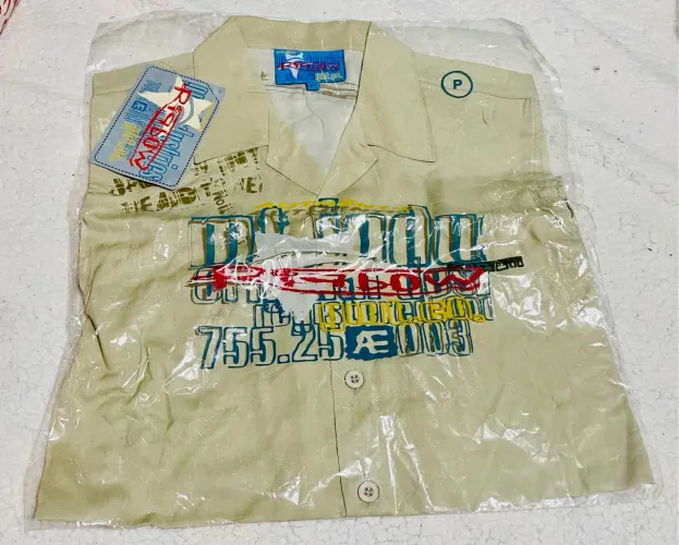 Camisa Estampada Bege - estilo surf P