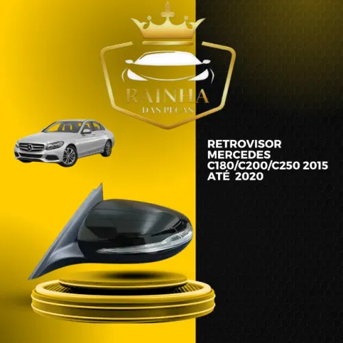 Retrovisor Mercedes C180/C200/C250 2015 até 2020