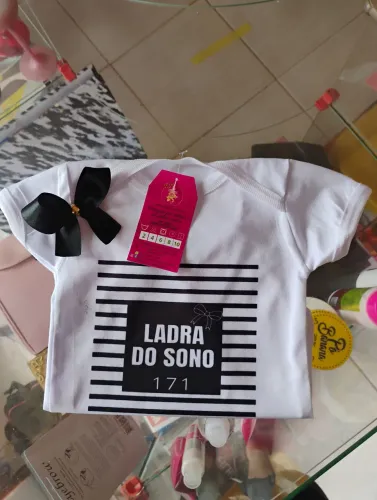 Body Bebê Personalizado"Ladra do Sono"
