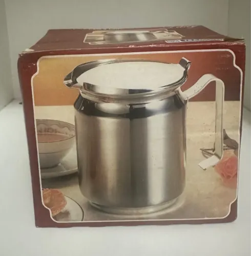Bule p/café e leite em aço inoxidável