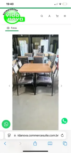Mesa de Jantar com 4 cadeiras