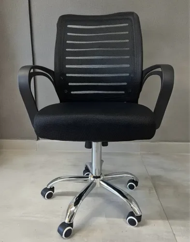 Cadeira de Escritório Stoel Basis Ergonômica Mesh Preto 