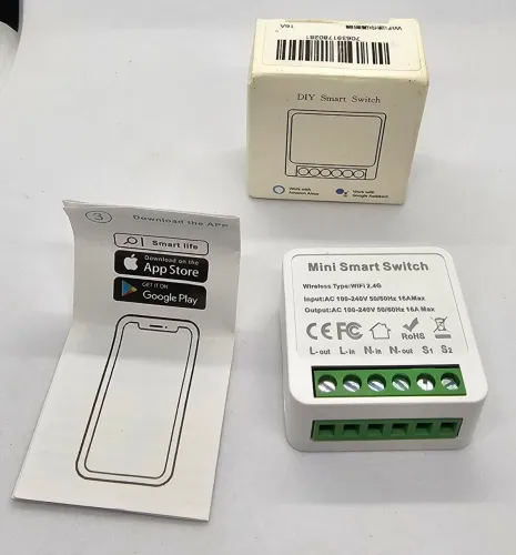 Mini Interruptor Inteligente DIY - Compatível com Alexa e Google