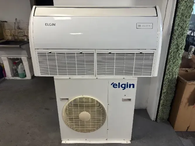 Conjunto Elgin Piso Teto 36.000 Btus R22 ou R410 220v 