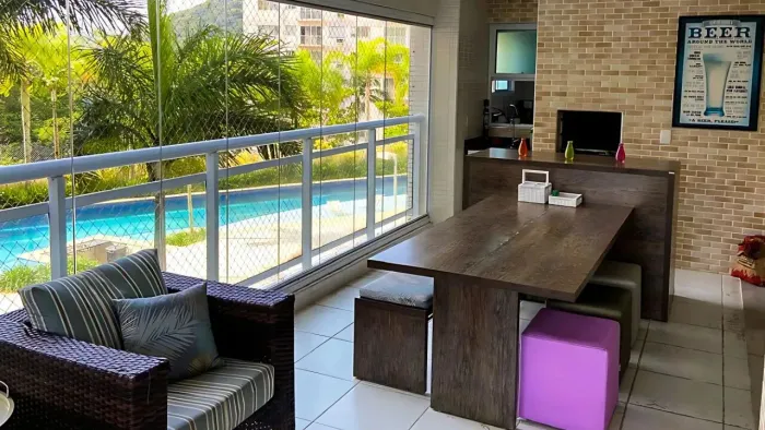 Apartamento À VENDA no condomínio Verdemar Gafisa na praia da Enseada em Guarujá