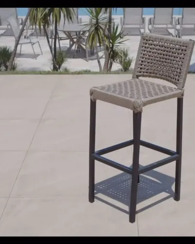 BANQUETA CLASSIK DE CORDA NÁUTICA P/ BALCÃO, BANCADA OU ILHA GOURMET