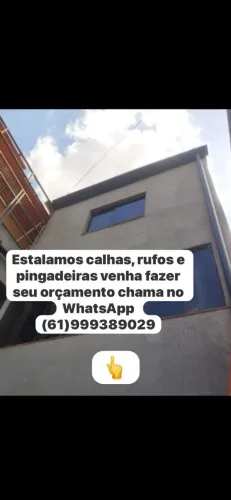 SERVIÇOS DE CALHAS, RUFOS E TELHADOS COM QUALIDADE GARANTIDA