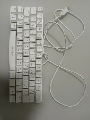 Teclado mecânico warrior switch blue, mouse warrior, headset havit H2232D e mousepad X7