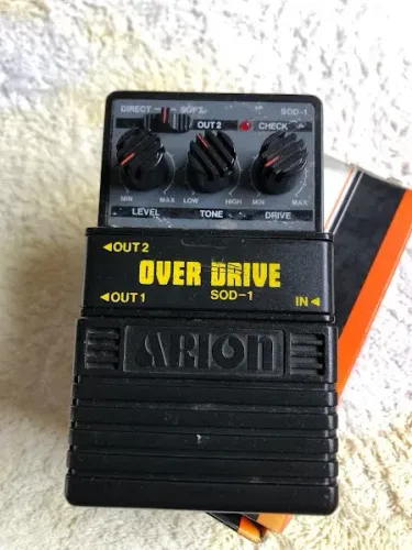 Pedal Overdrive Arion anos 80 parcelo no Olxpay/ML avalio troca