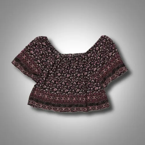 Blusa Florida Roxa (P)