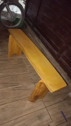 Banco de madeira rústico peroba melhor madeira 