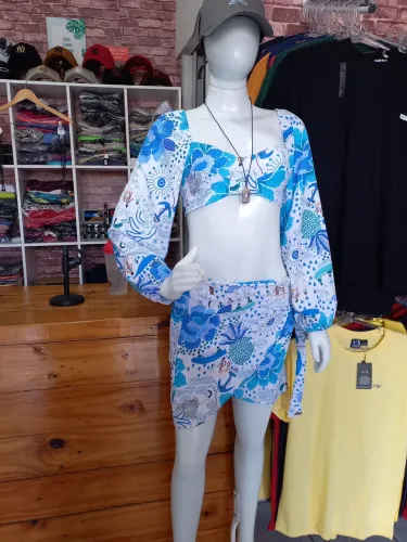 Conjunto em viscose veste até o 42 