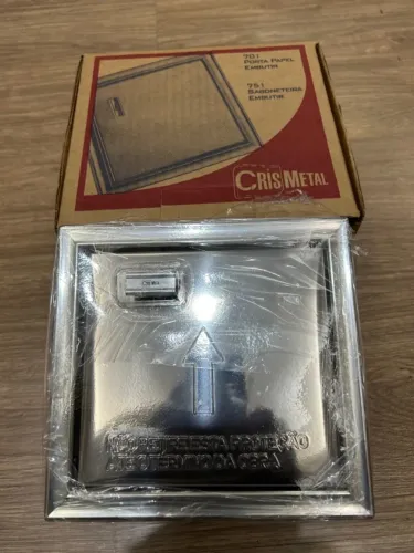 Porta papel higiénico inox de embutir