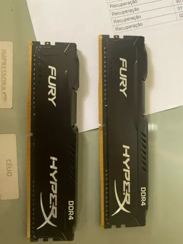 Kit 2x8GB RAM HyperX Fury DDR4 - 16GB no Total