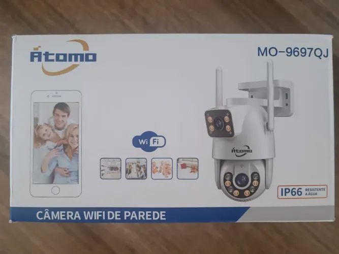 Câmera duas lentes Wi-Fi de Parede Atomo IP66