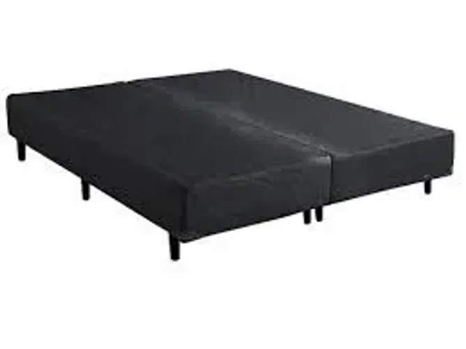 Base Box Queen Bipartido Blindado Preto - Entrega Rápida!