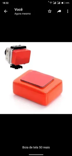 Boia de tela para gopro e cameras esportivas