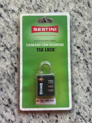 Cadeado Novo segredo TSA Sestini