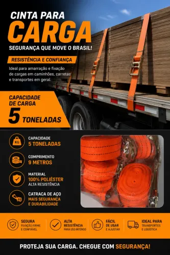 Cinta para caminhão de carga 5 Ton 