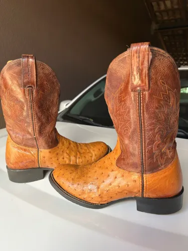 Bota Goyazes Couro de Avestruz Legítimo N 41