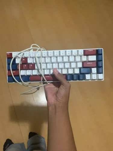 Teclado gamer com fio e mouse gamer 